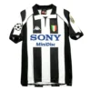 199798JuventusCentenaryJersey_2 Juventus 1997–98 Home Kit Black White Stripes