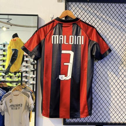 AC Milan 1998 1999 Home Jersey Red Black