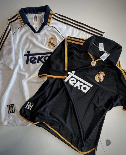 Real Madrid 1999 2000 Retro Away Jersey Black
