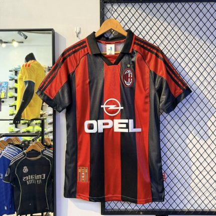 AC Milan 1998 1999 Home Jersey Red Black