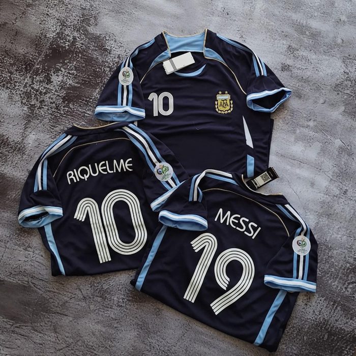 Argentina 2006 Away Jersey Navy Blue