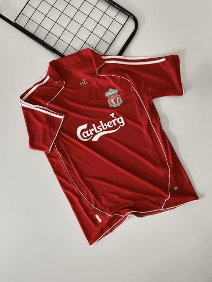 Liverpool 2006-07 Home Retro Kit Classic Red Jersey
