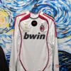 AC Milan 2006-07 Away Kit White Retro Jersey Champions League Edition