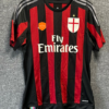 AC Milan 2015 16 Retro Home Jersey Red Black