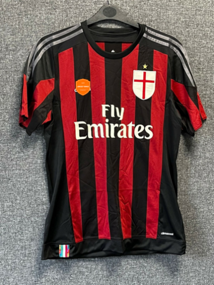 AC Milan 2015 16 Retro Home Jersey Red Black