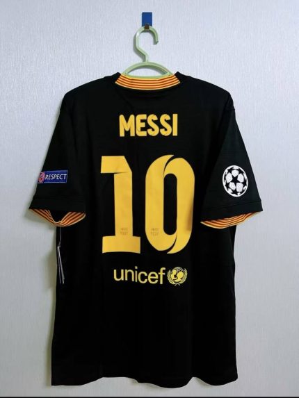 Barcelona 2013 14 Third Jersey Black Yellow