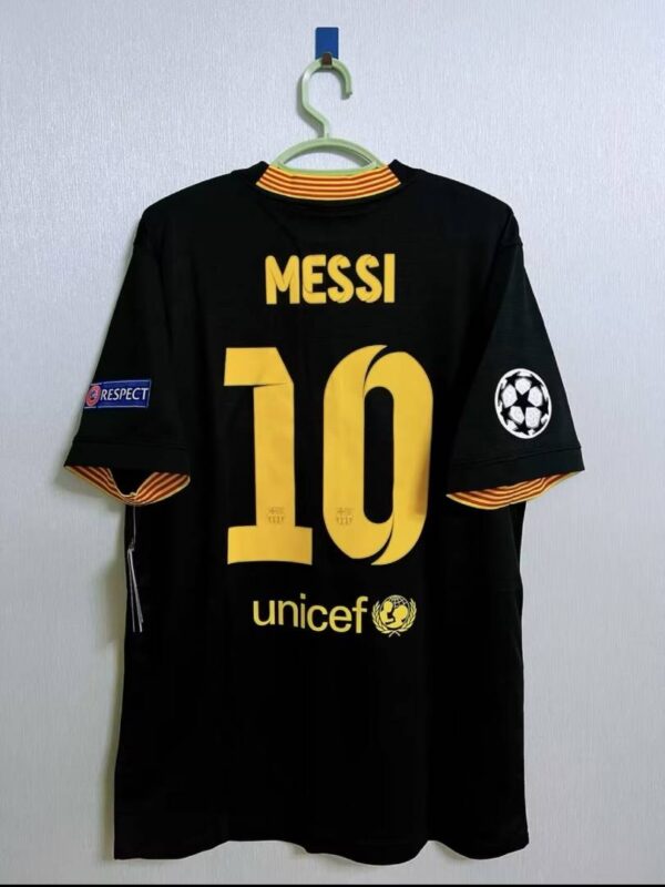 Barcelona 2013 14 Third Jersey Black Yellow