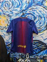 FC Barcelona 2017-18 Home Kit Messi Jersey La Liga Winner Football Shirt
