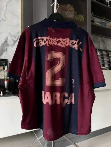 FC Barcelona x Travis Scott Cactus Jack Limited Edition Retro 2000/01 Home Kit