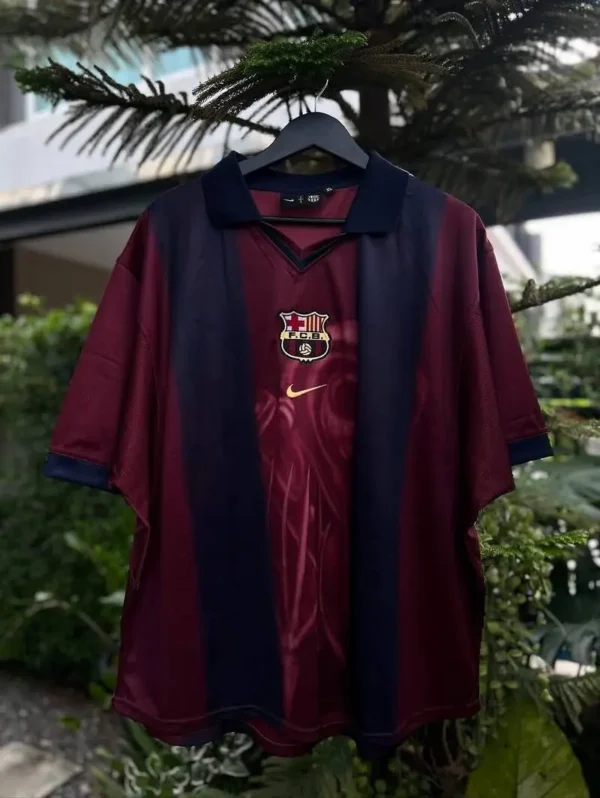 The FC Barcelona x Travis Scott Cactus Jack Limited Edition Retro 2000/01 Home Kit blends iconic football heritage