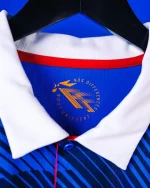 Experience the look of the French national team with this France 2026 Concept Kit Player Edition. Designed for performance with a slim athletic fit, breathable fabric, and detailed FFF crest, this concept jersey brings pro-style comfort and style to fans and collectors alike. Perfect for training, match-day, or casual wear.