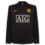 Manchester United 2007/08 Away Jersey Black Retro Kit