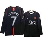 Manchester United 2007/08 Away Jersey Black Retro Kit