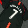 Manchester United 2007/08 Retro Away Shirt Black Jersey