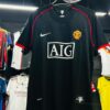 Manchester United 2007/08 Retro Away Shirt Black Jersey