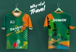 Travel Theme Custom Name Half Sleeve Jersey - Image 2