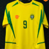 Brazil 2002 World Cup Home Kit Yellow Retro Jersey