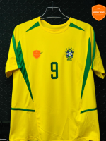 Brazil 2002 World Cup Home Kit Yellow Retro Jersey