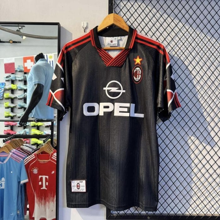 AC Milan 97/98 Retro Third Jersey AC Milan 1997/98 Special Edition Third Jersey Retro Football Kit