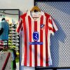 Atletico Madrid 2025/26 Home Jersey Player Edition Red White Stripes
