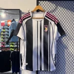 Juventus 2025/26 Home Kit Player Edition Black White Jersey