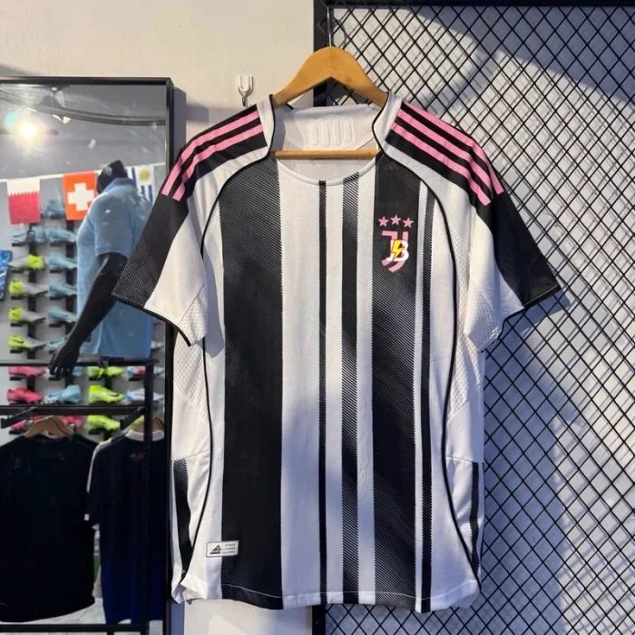 Juventus 2025/26 Home Kit Player Edition Black White Jersey