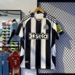 Newcastle United 2025/26 Home Jersey Player Edition Black White Stripes
