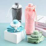 600ml Folding Silicone Water Bottle Portable Travel Camping Bottle Bangladesh