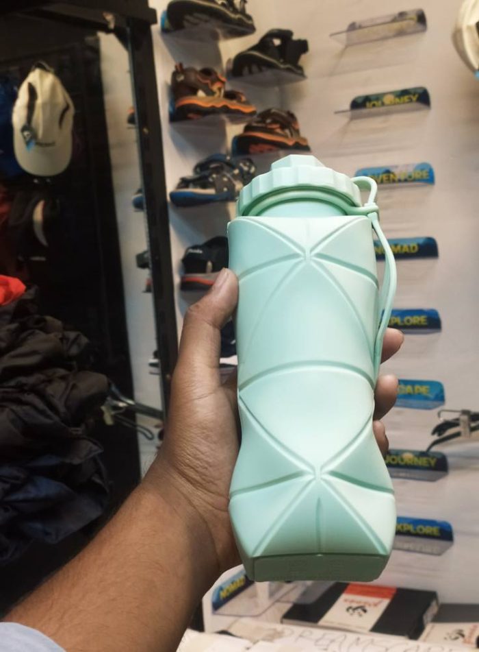 600ml Folding Silicone Water Bottle Portable Travel Camping Bottle Bangladesh
