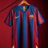 FC Barcelona 2005/06 Reissue Half Sleeve Jersey Retro Football Shirt