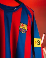 FC Barcelona 2005/06 Reissue Long Sleeve Jersey – Classic Retro Kit Bangladesh - Image 4