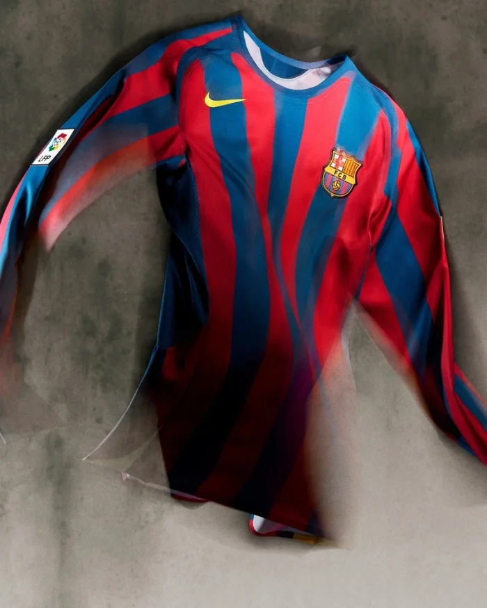 FC Barcelona 2005/06 Reissue Long Sleeve Jersey – Classic Retro Kit Bangladesh