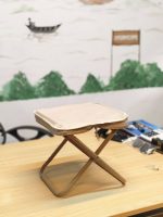 Foldable Camping Stool with Zippered Bag Portable Outdoor Seat Bangladesh