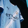 Manchester City 2024/25 Home Jersey Player Edition Football Kit