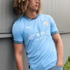 Manchester City 2024/25 Home Jersey Player Edition Football Kit