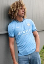 Manchester City 2024/25 Home Jersey Player Edition Football Kit