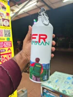 Personalized White Aluminum Water Bottle – Custom Print Bottle BD
