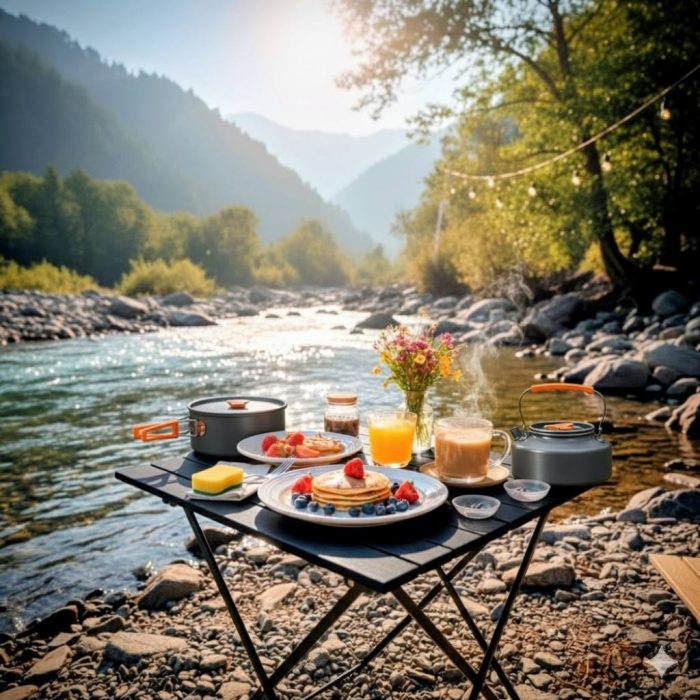 TARFALA Folding Camping Table – Lightweight Aluminum Outdoor Table | Camping Furniture Bangladesh - Image 3