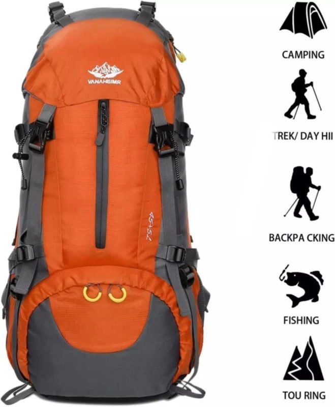Vanaheimr 50L Waterproof Hiking Backpack for Trekking Camping Travel Bangladesh