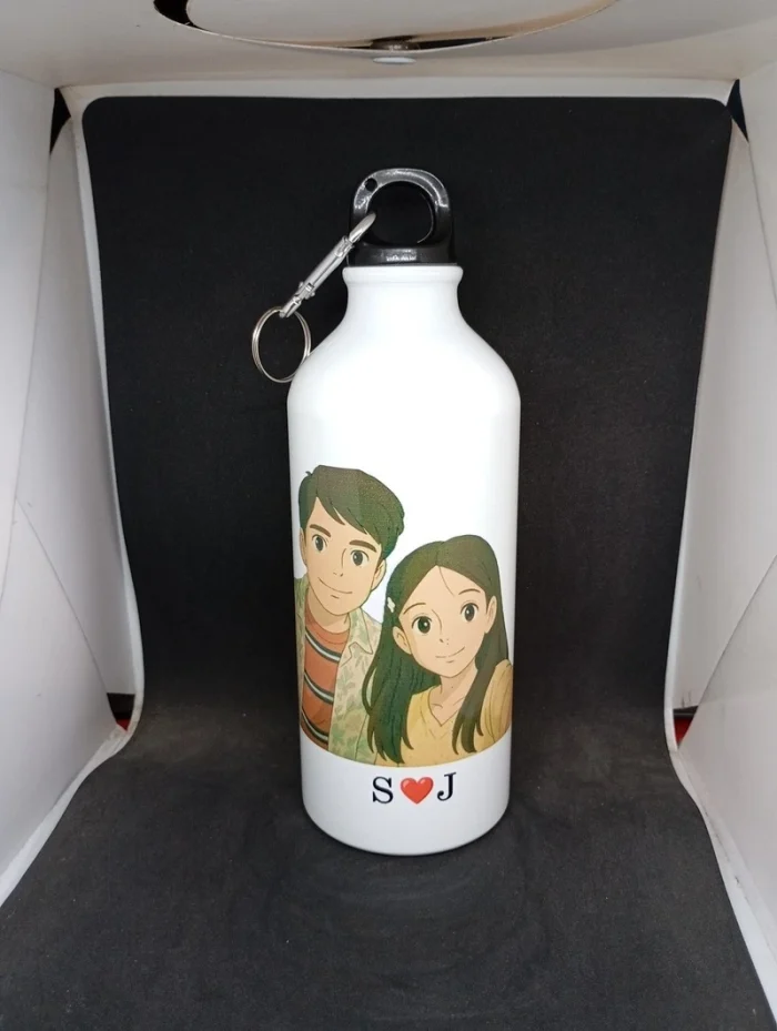 Personalized White Aluminum Water Bottle – Custom Print Water Pot | Customized Bottle BD - Image 2