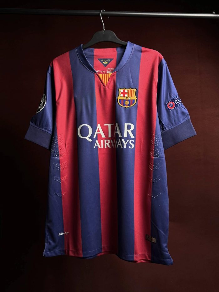 Barcelona 2015 Home Shirt FC Barcelona 2014-15 Home Jersey Treble Winning Kit