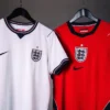 England 2026 World Cup Away Red Jersey Player Edition Authentic Football Kit