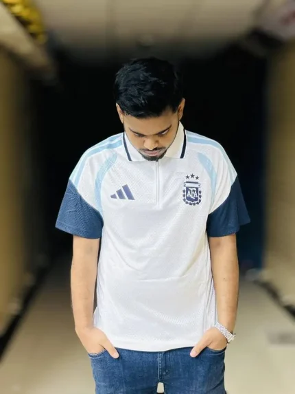 Argentina Training Kit Polo Jersey Football Lifestyle Shirt