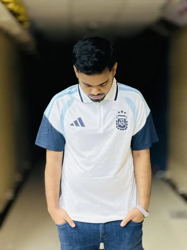 Argentina Training Kit Polo Jersey Football Lifestyle Shirt