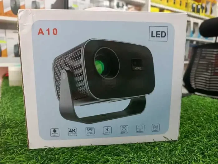 A10 LED Android Projector 4K সাপোর্ট, WiFi ও Bluetooth সুবিধাসহ আসে।